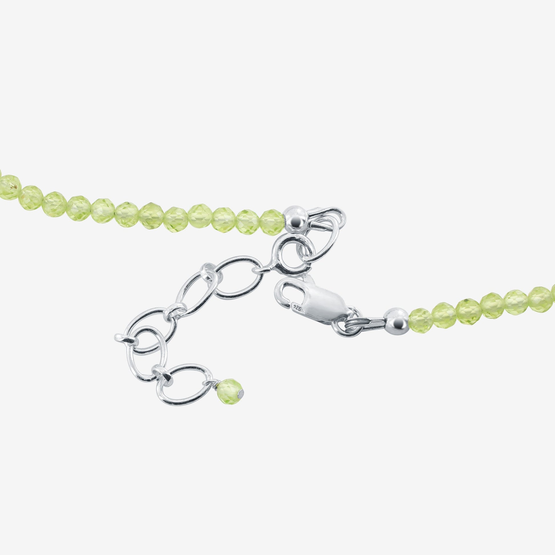 925 Sterling Silver Peridot Gemstone Necklace for Women - Gem Avenue