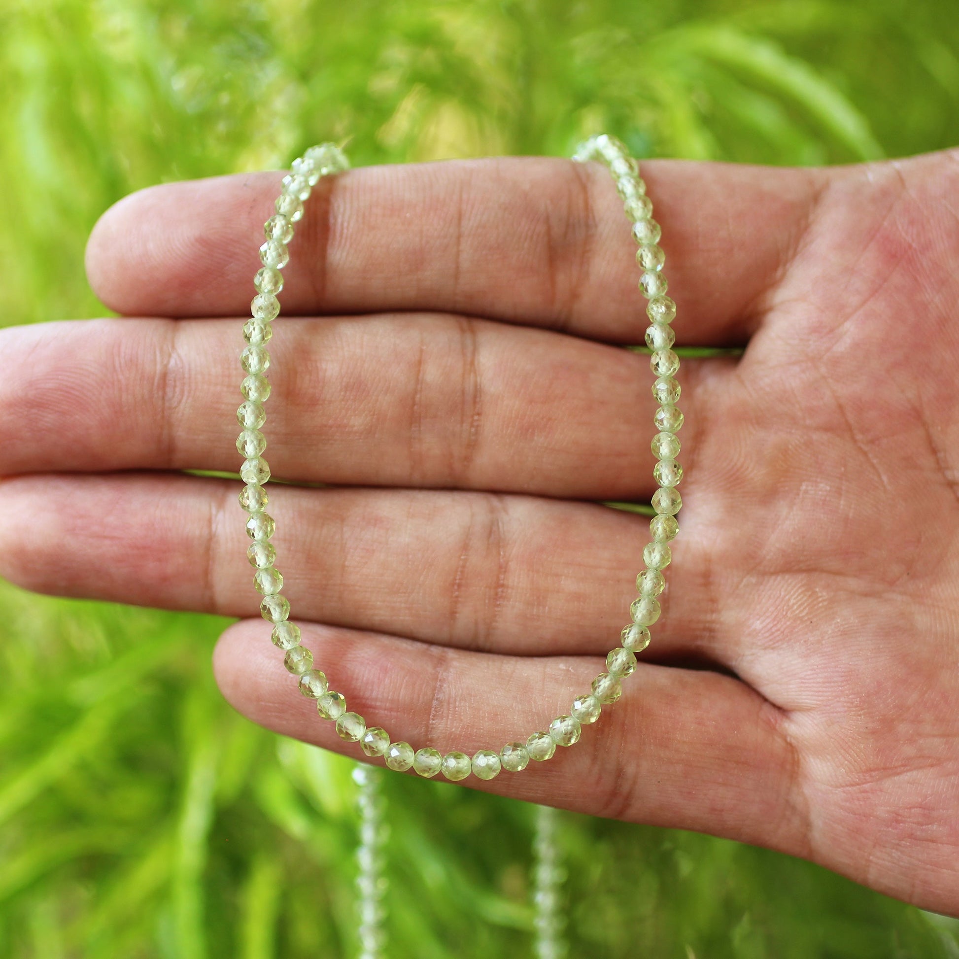 925 Sterling Silver Peridot Gemstone Necklace for Women - Gem Avenue