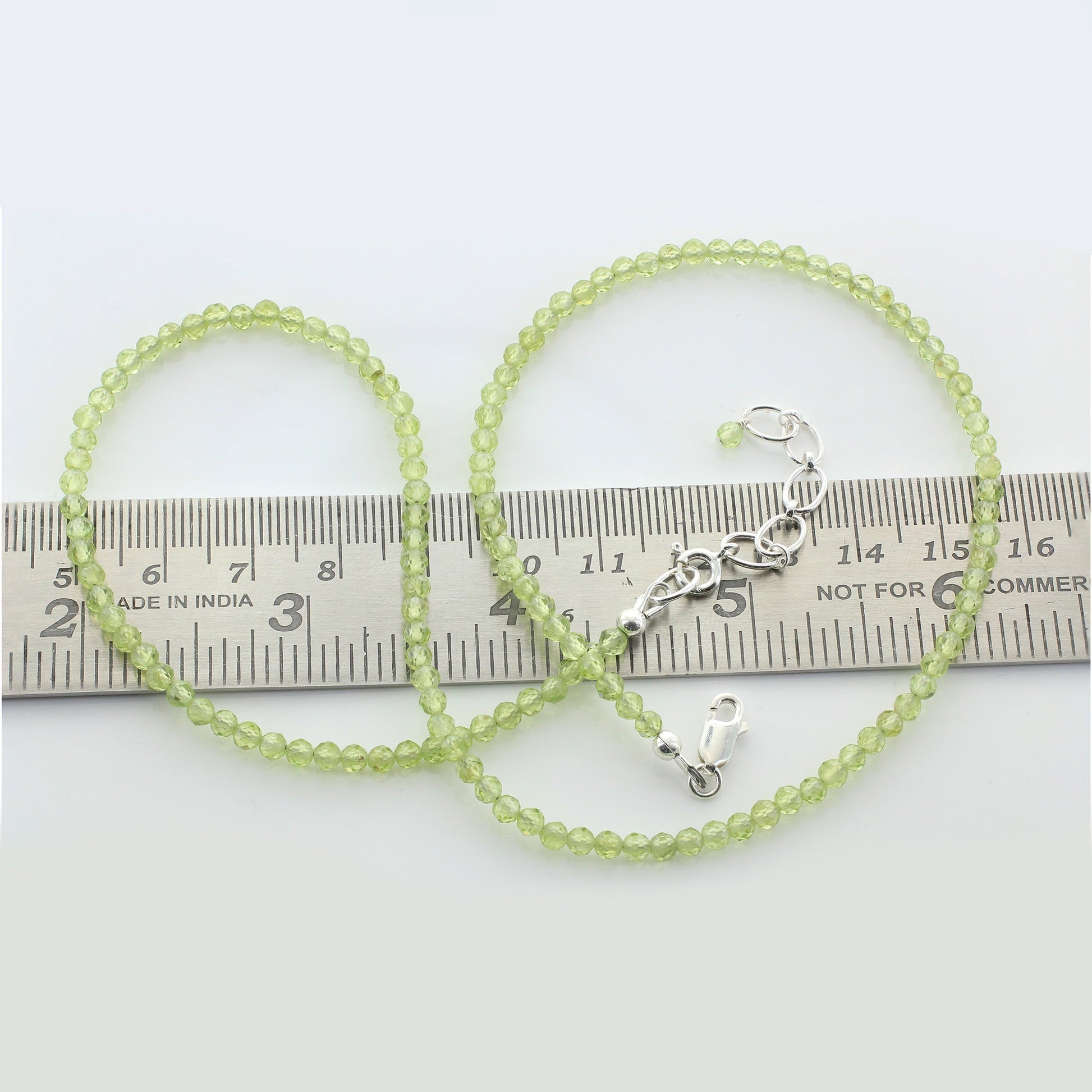 925 Sterling Silver Peridot Gemstone Necklace for Women - Gem Avenue