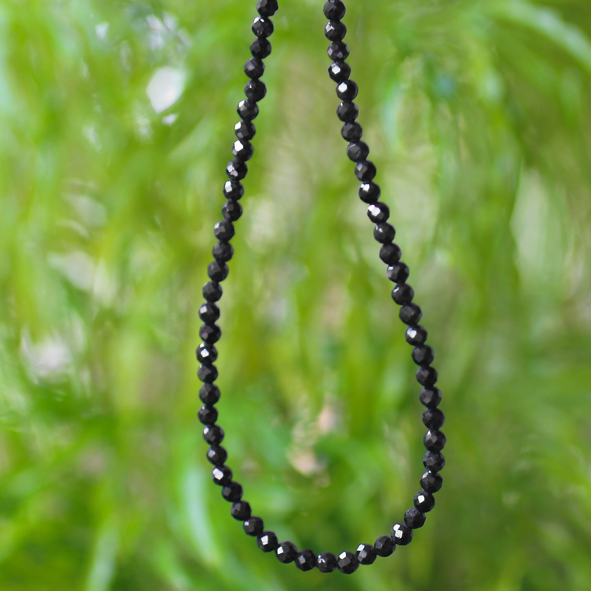 925 Sterling Silver Black Tourmaline Gemstone Necklace for Women - Gem Avenue