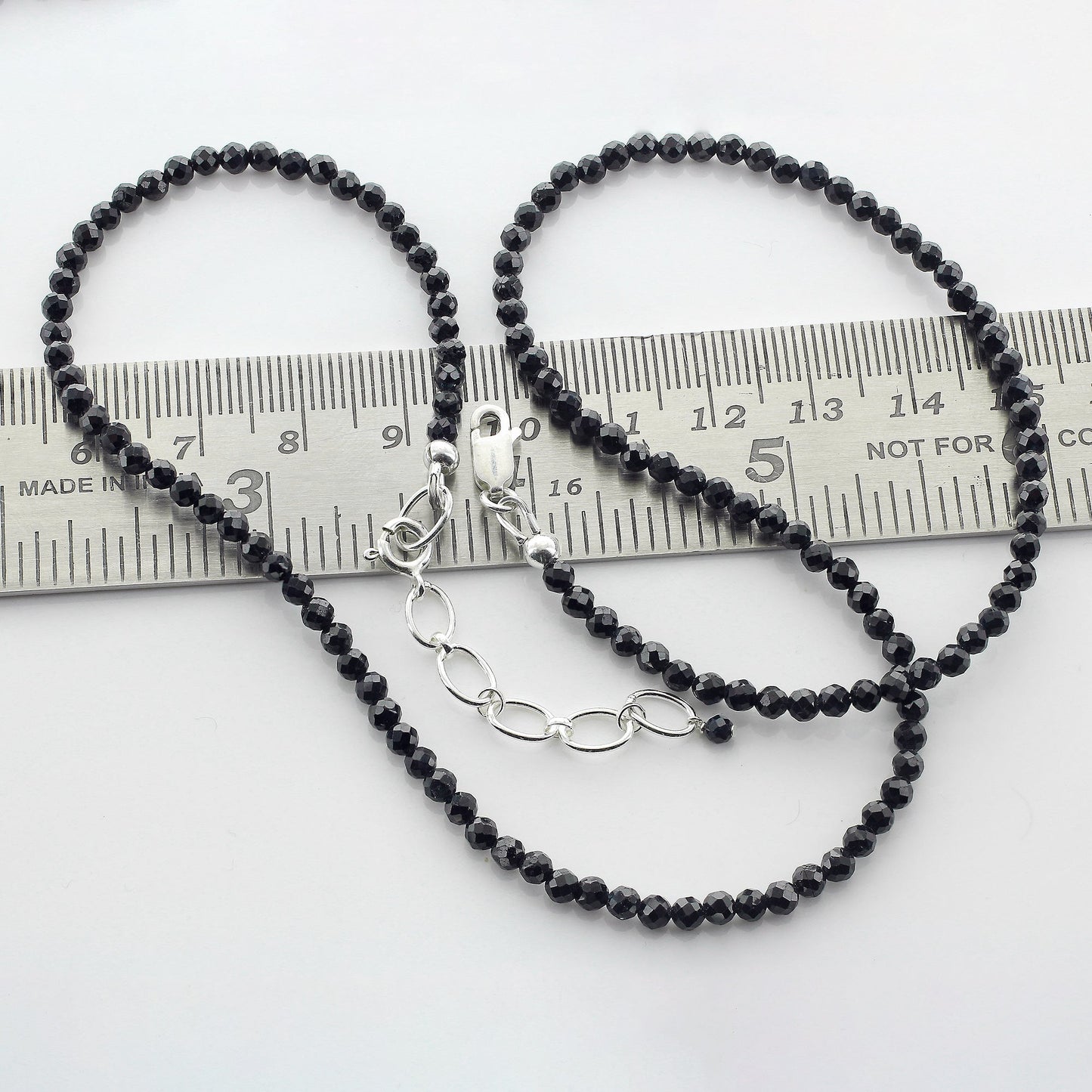 925 Sterling Silver Black Tourmaline Gemstone Necklace for Women - Gem Avenue