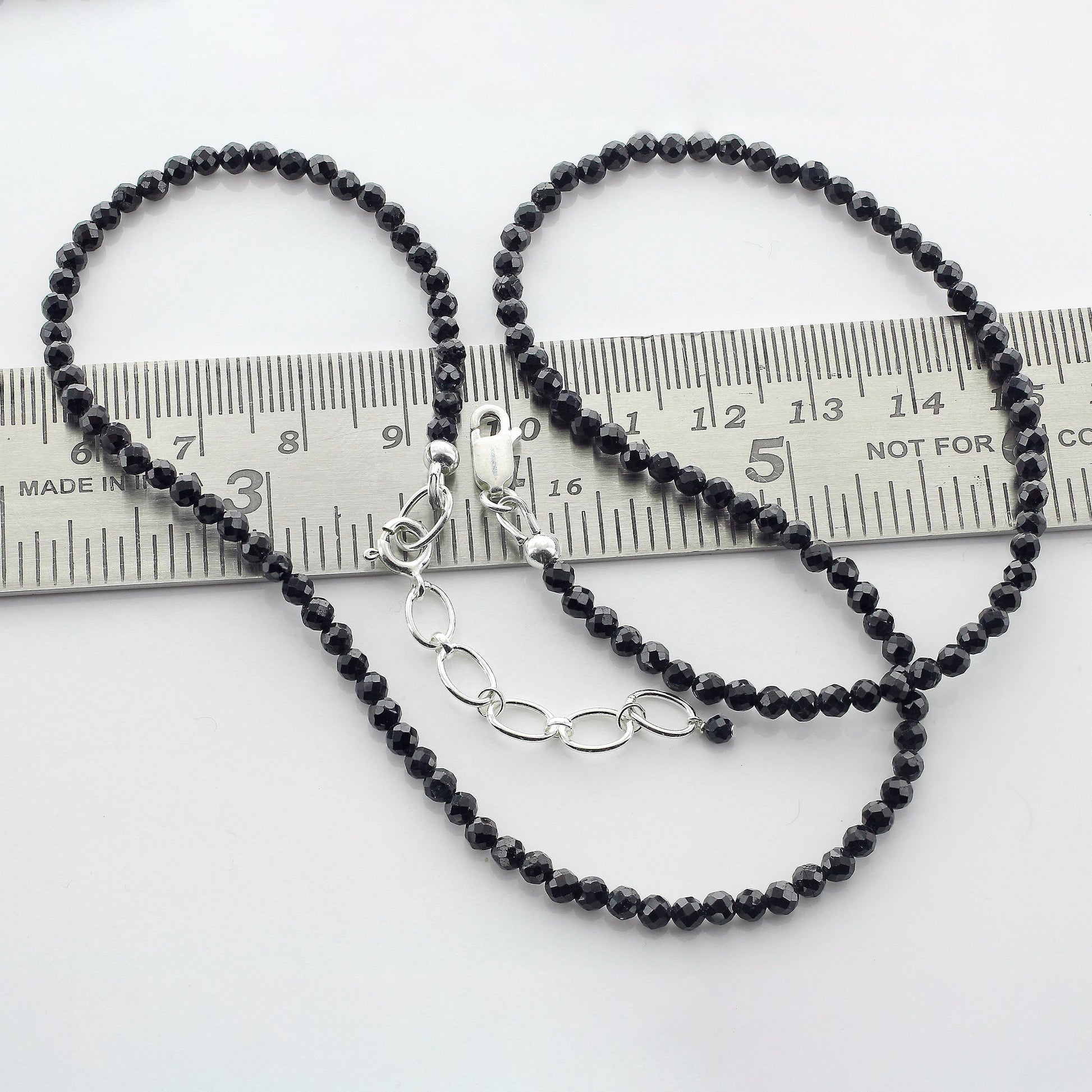 925 Sterling Silver Black Tourmaline Gemstone Necklace for Women - Gem Avenue