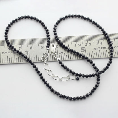 925 Sterling Silver Black Tourmaline Gemstone Necklace for Women - Gem Avenue