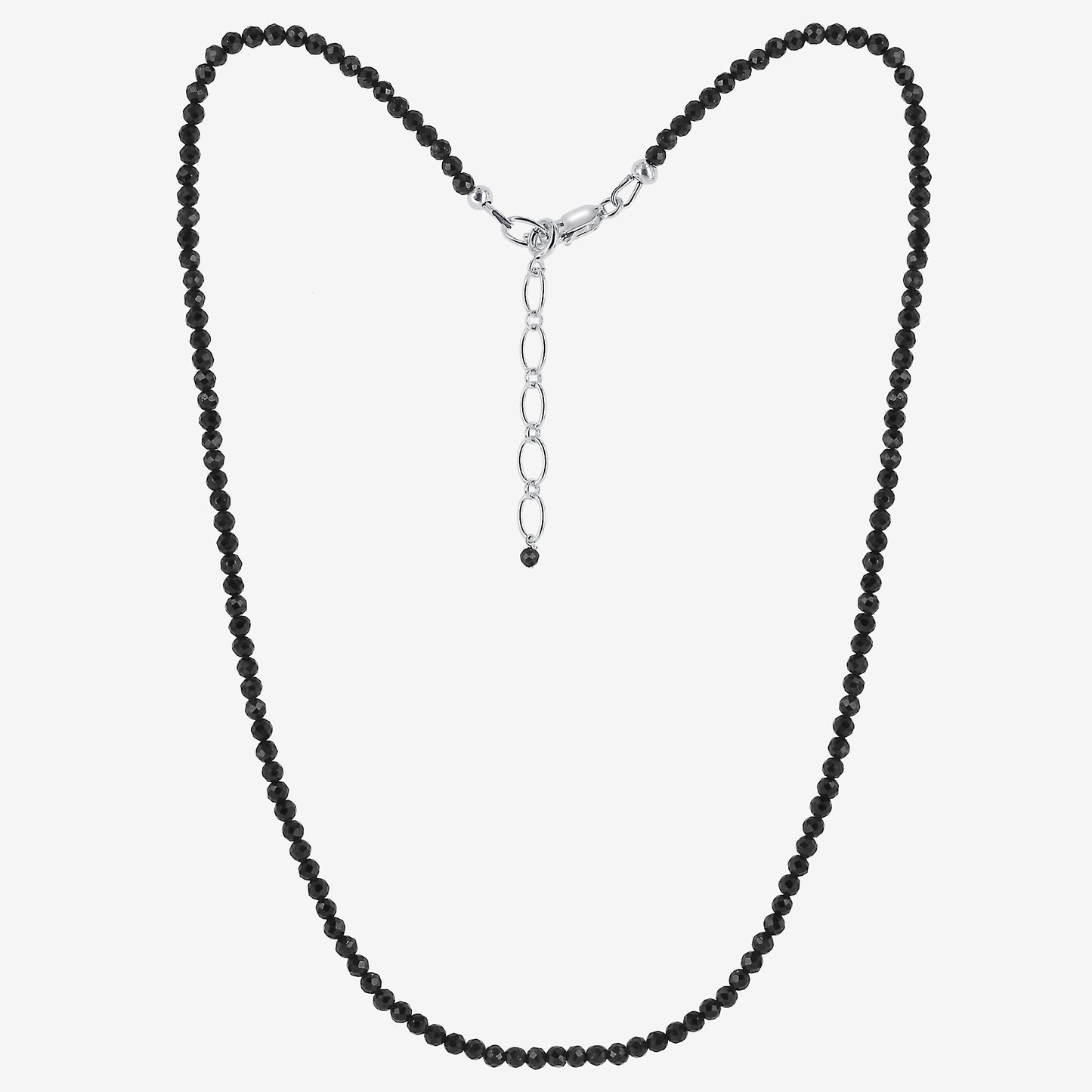 925 Sterling Silver Black Tourmaline Gemstone Necklace for Women - Gem Avenue