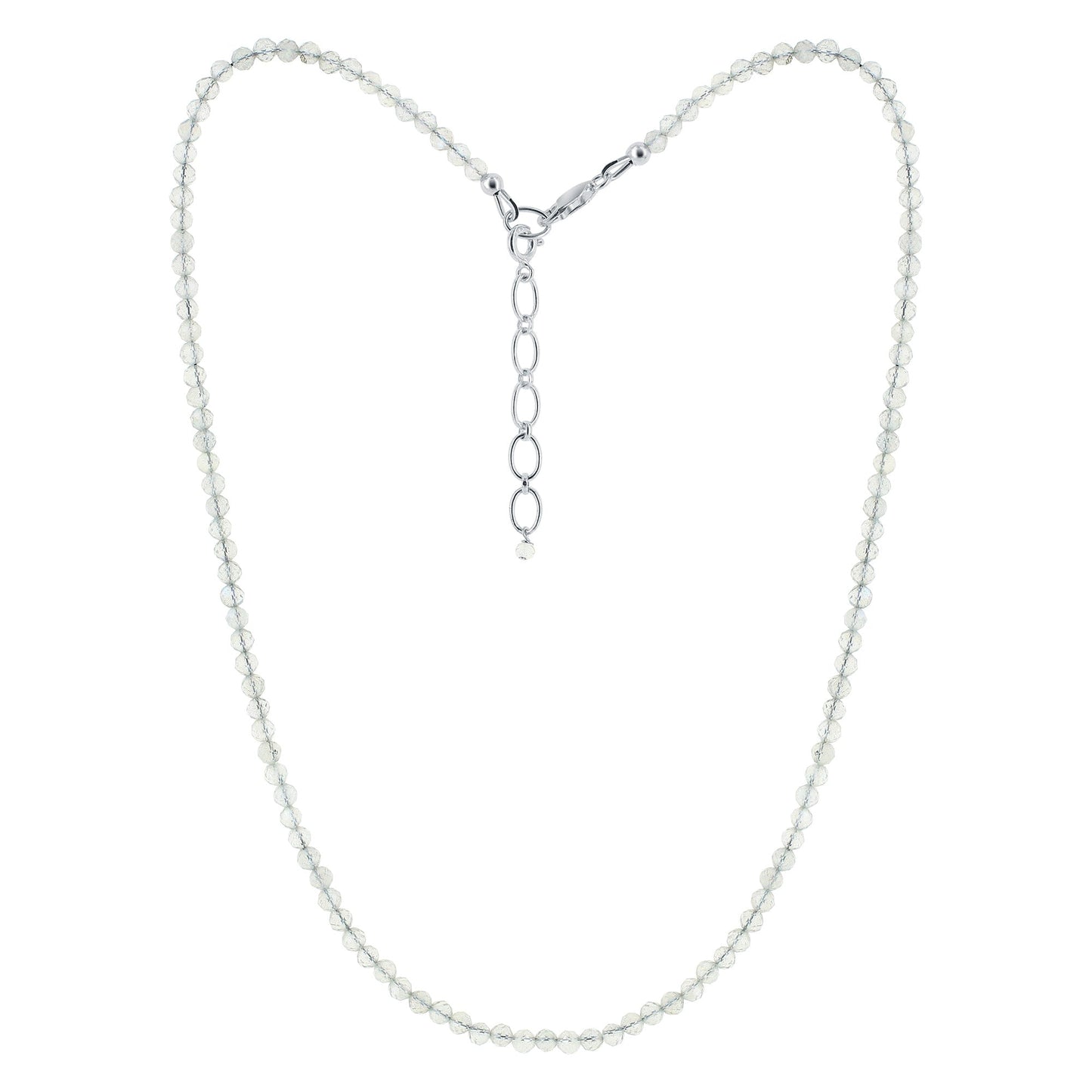 925 Sterling Silver Labradorite Gemstone Necklace for Women - Gem Avenue