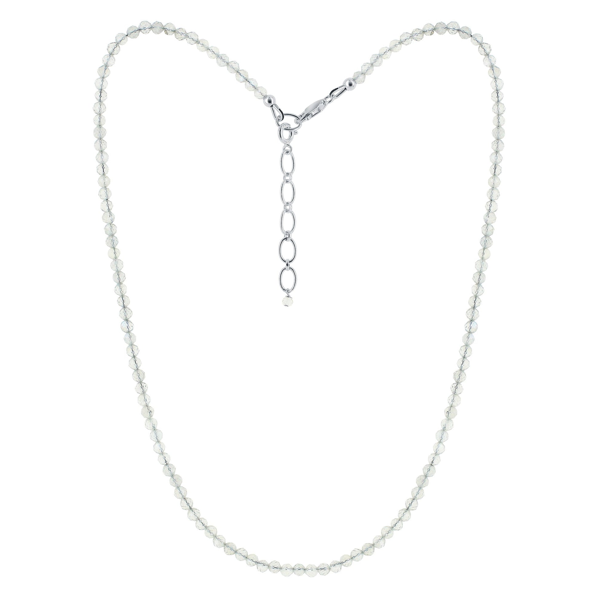 925 Sterling Silver Labradorite Gemstone Necklace for Women - Gem Avenue