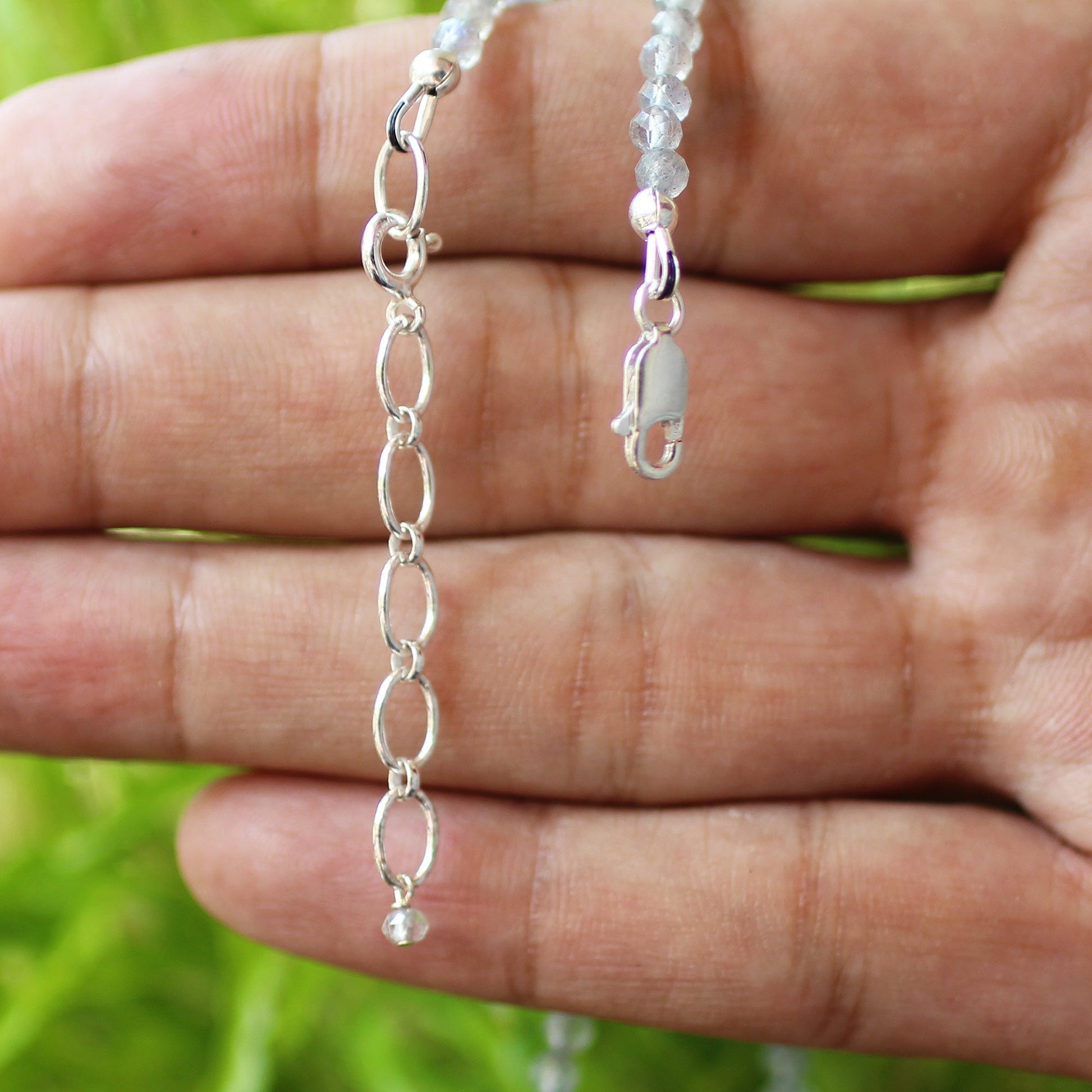 925 Sterling Silver Labradorite Gemstone Necklace for Women - Gem Avenue