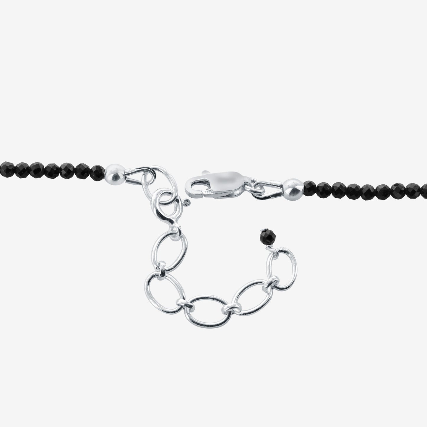 925 Sterling Silver Black Spinel Gemstone Necklace for Women - Gem Avenue
