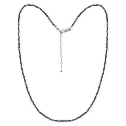 925 Sterling Silver Hematite Gemstone Necklace for Women - Gem Avenue