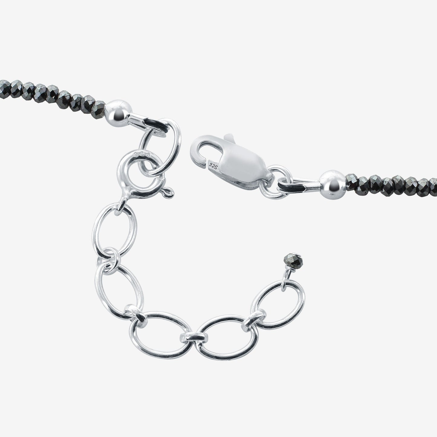 925 Sterling Silver Hematite Gemstone Necklace for Women - Gem Avenue