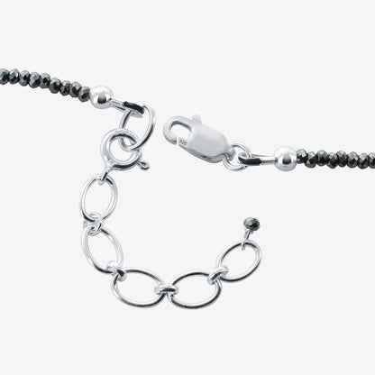 925 Sterling Silver Hematite Gemstone Necklace for Women - Gem Avenue