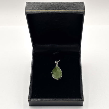 Moldavite Gemstone Pendant 925 Sterling Silver - Gem Avenue Retail