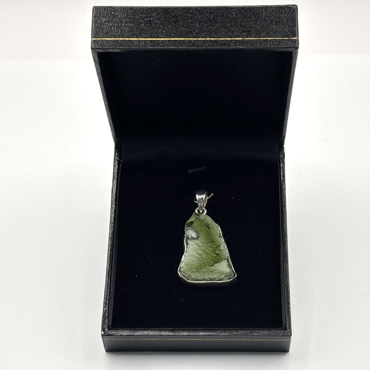 Moldavite Gemstone Pendant 925 Sterling Silver - Gem Avenue Retail