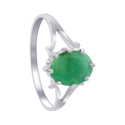 925 Sterling Silver Emerald Rings - Gem Avenue