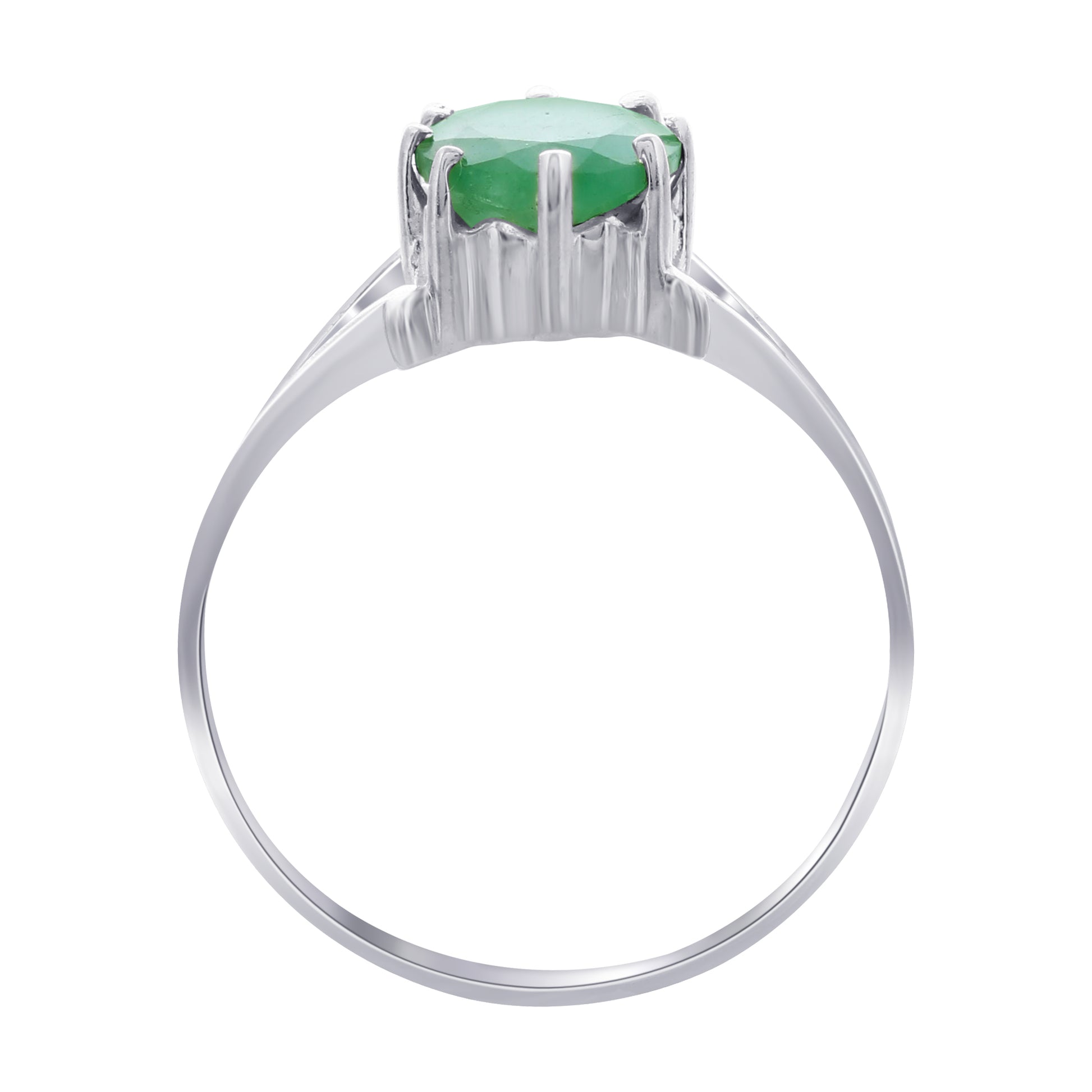 925 Sterling Silver Emerald Rings - Gem Avenue