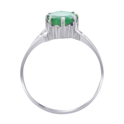 925 Sterling Silver Emerald Rings - Gem Avenue
