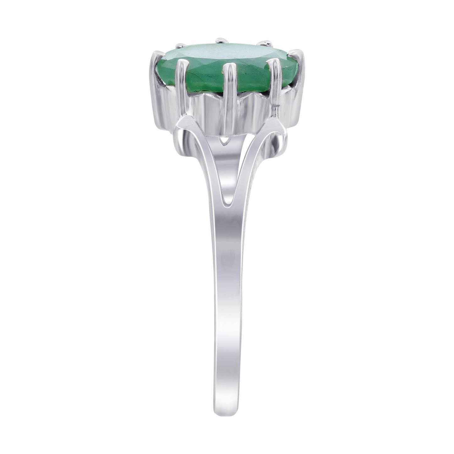 925 Sterling Silver Emerald Rings - Gem Avenue