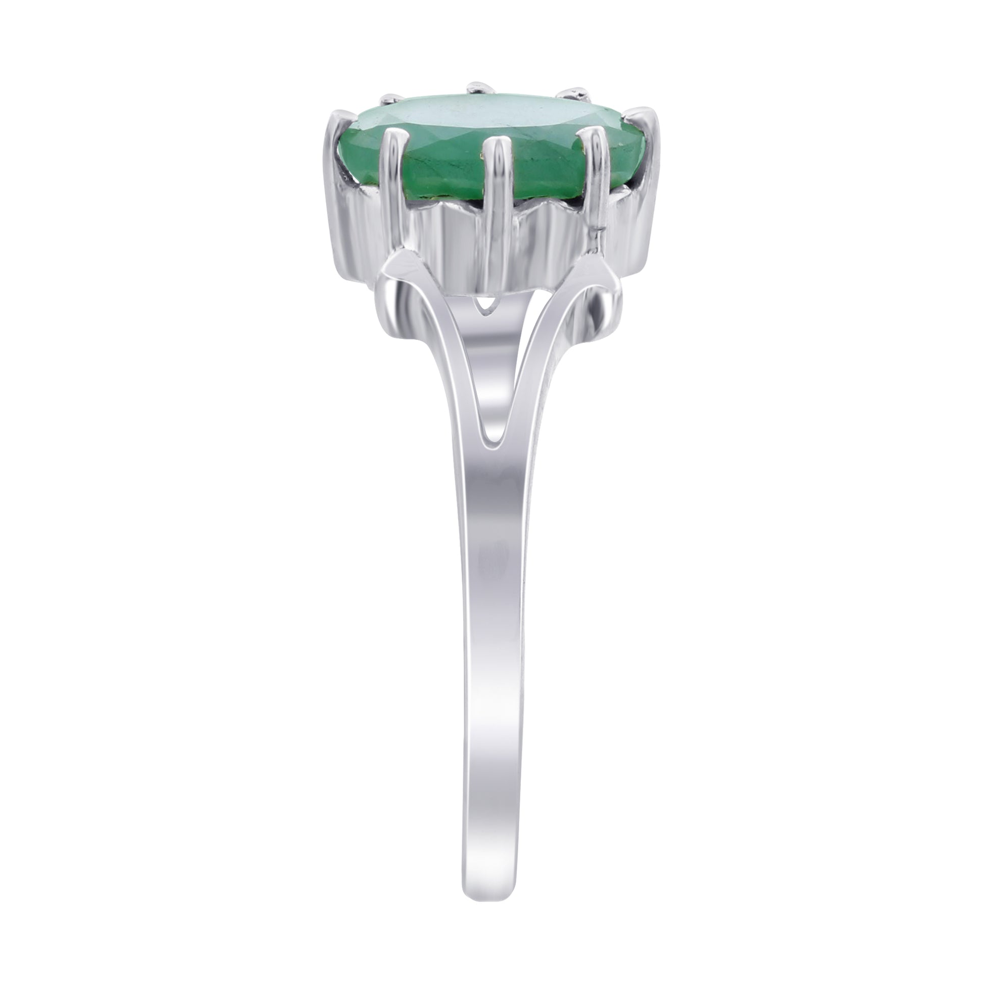 925 Sterling Silver Emerald Rings - Gem Avenue