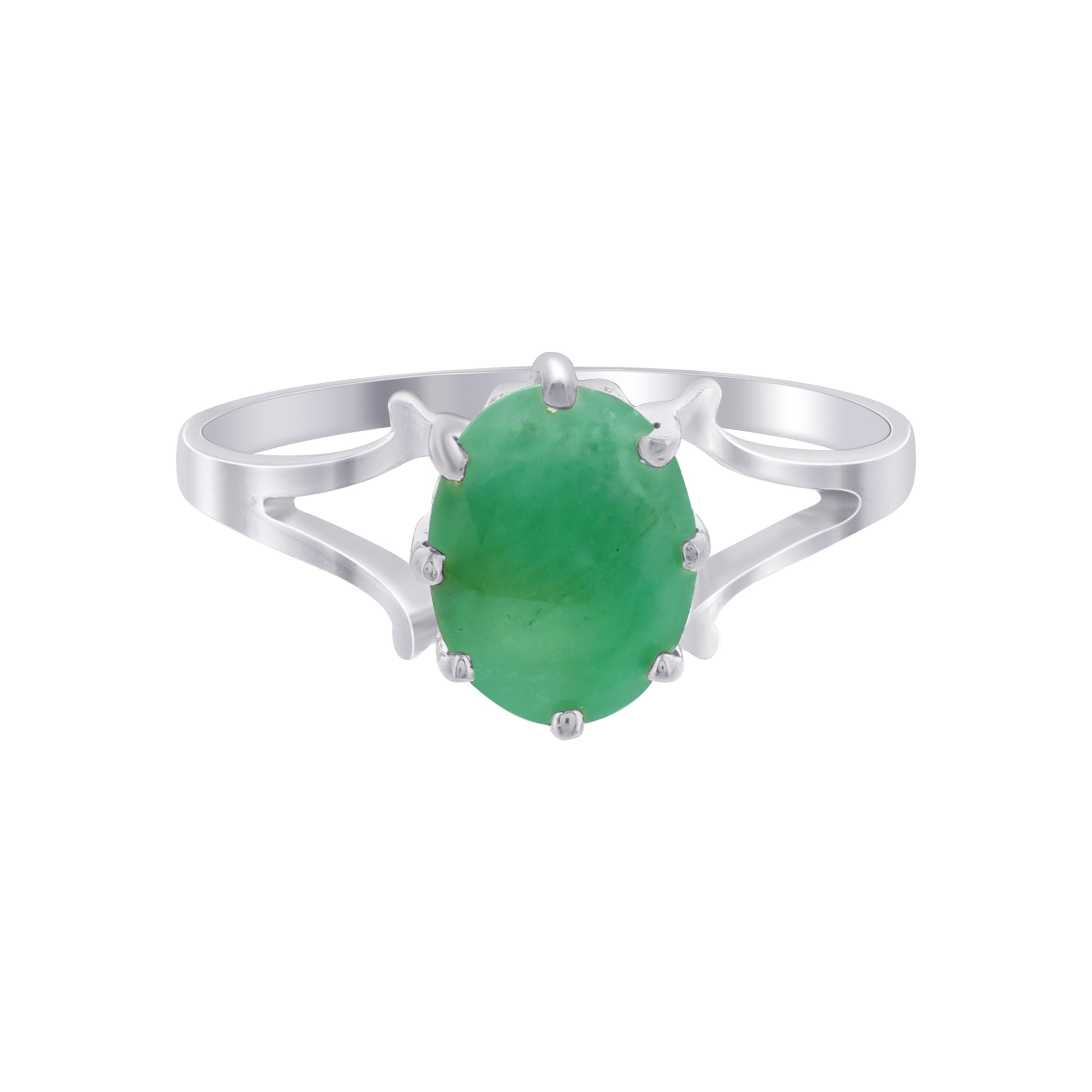 925 Sterling Silver Emerald Rings - Gem Avenue