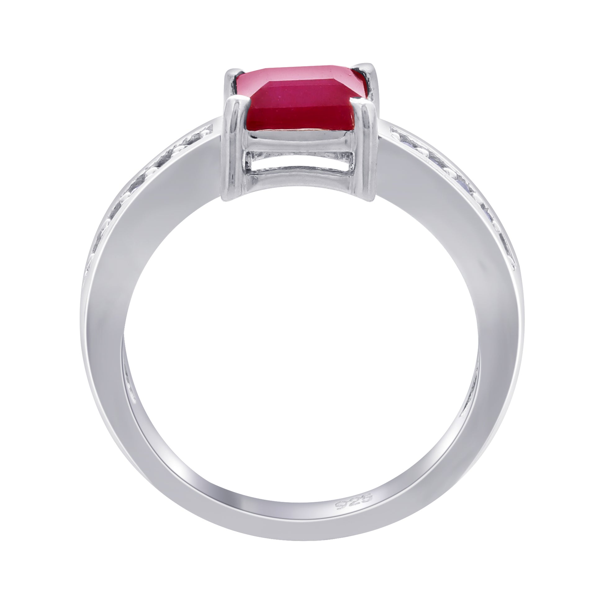 925 Sterling Silver Ruby Gemstone Ring - Gem Avenue
