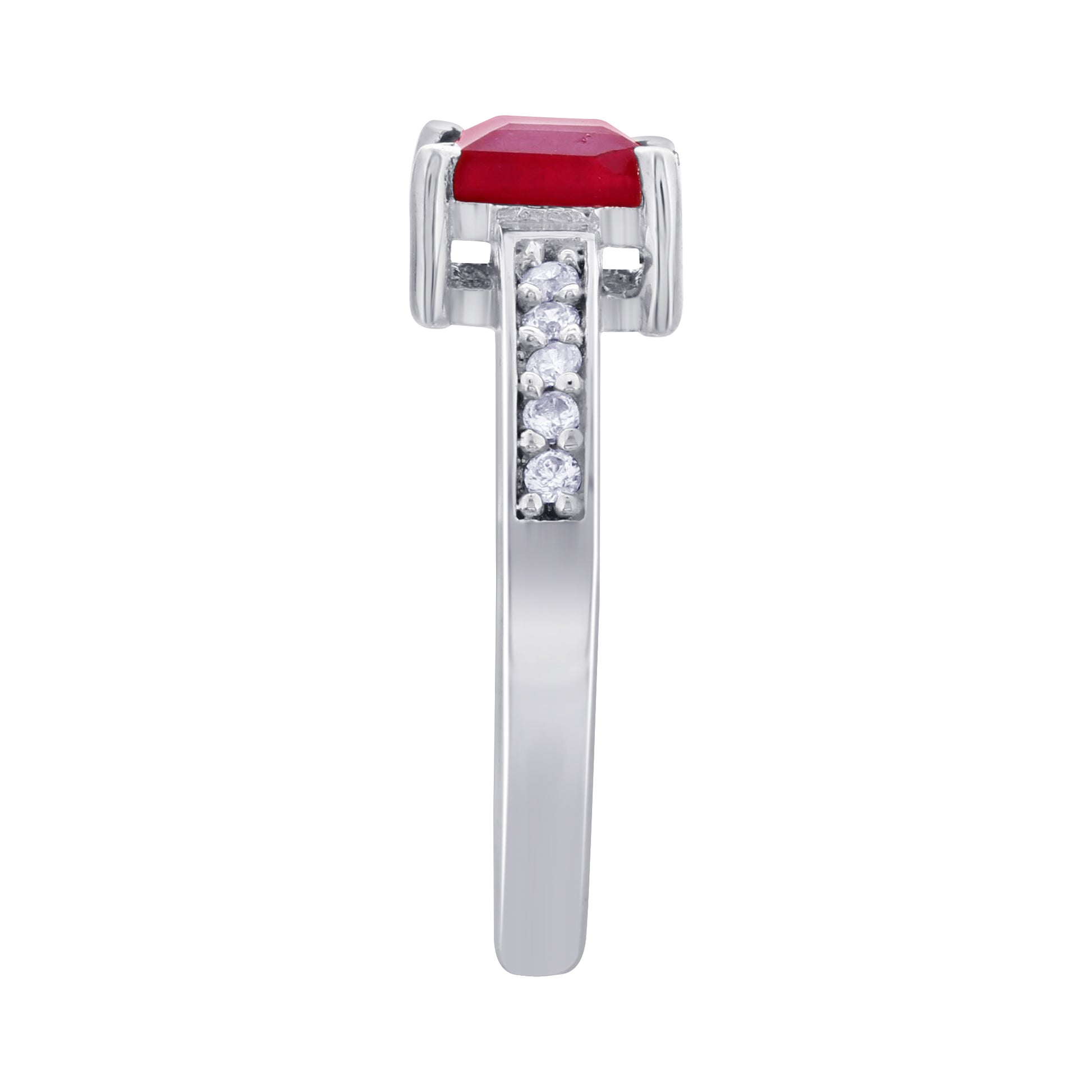 925 Sterling Silver Ruby Gemstone Ring - Gem Avenue