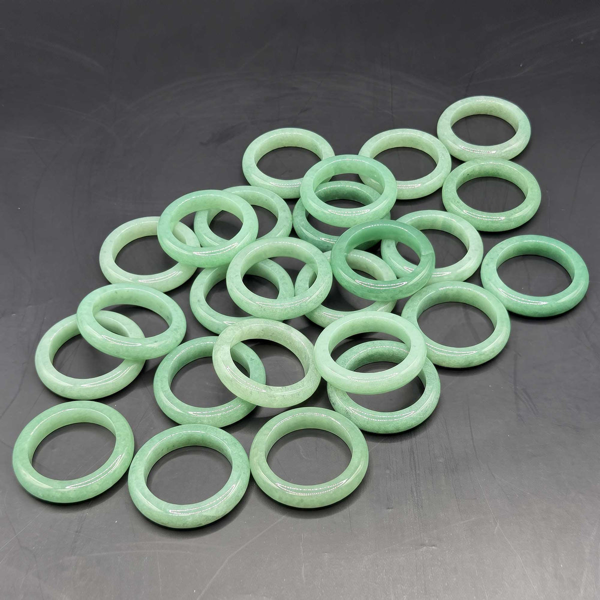 Green Aventurine Gemstone Band  - Gem Avenue Retail