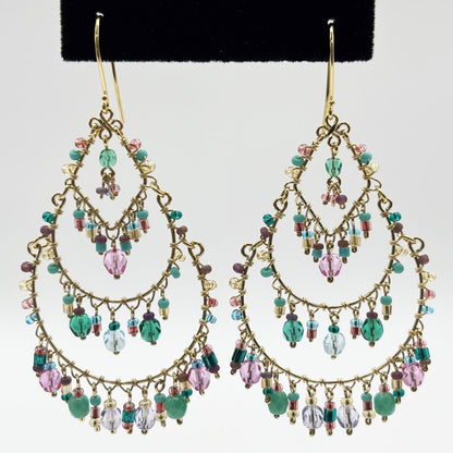 Hypoallergenic Stainless Steel Fire Polished Bead Boho Earring Collection for Women