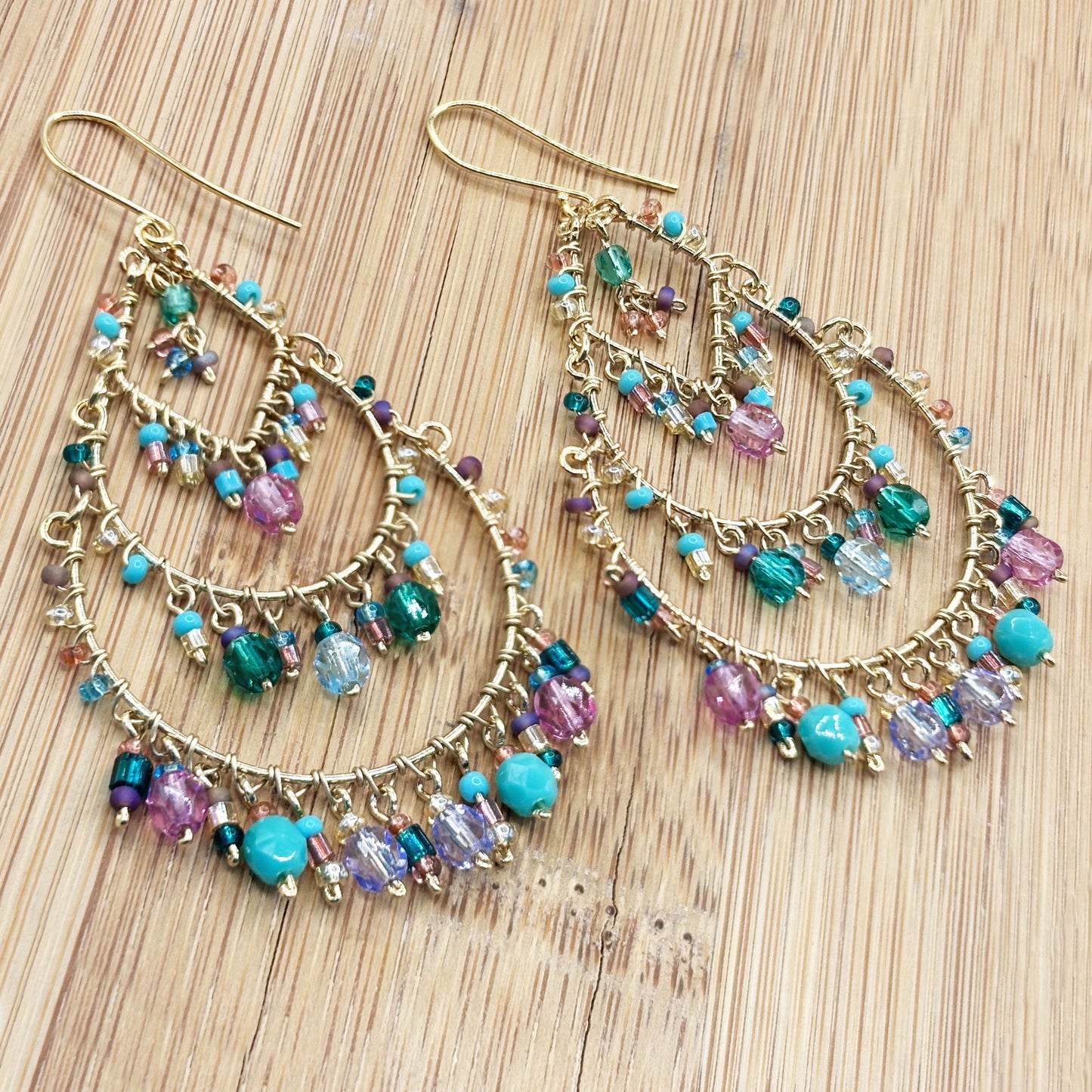 Hypoallergenic Stainless Steel Fire Polished Bead Boho Earring Collection for Women