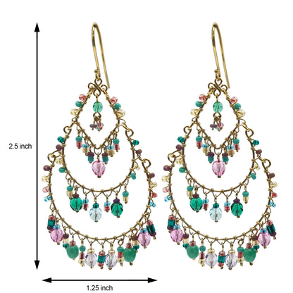 Hypoallergenic Stainless Steel Fire Polished Bead Boho Earring Collection for Women