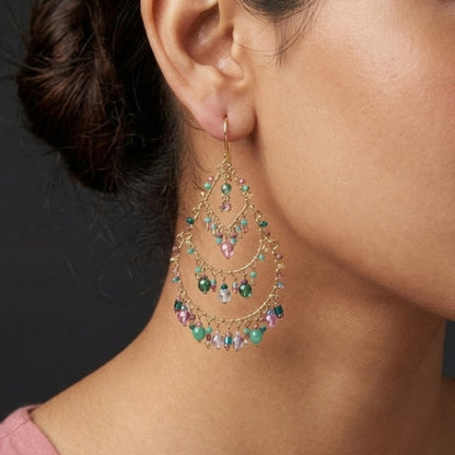 Hypoallergenic Stainless Steel Fire Polished Bead Boho Earring Collection for Women