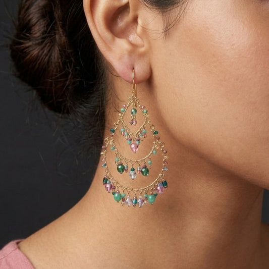 Hypoallergenic Stainless Steel Fire Polished Bead Boho Earring Collection for Women