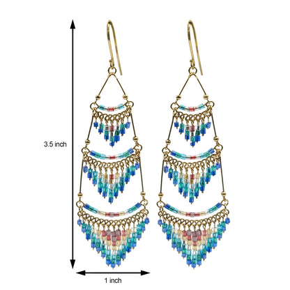 Hypoallergenic Stainless Steel Chandelier Earring Collection Fire Polished & Czech Beads Jewelry