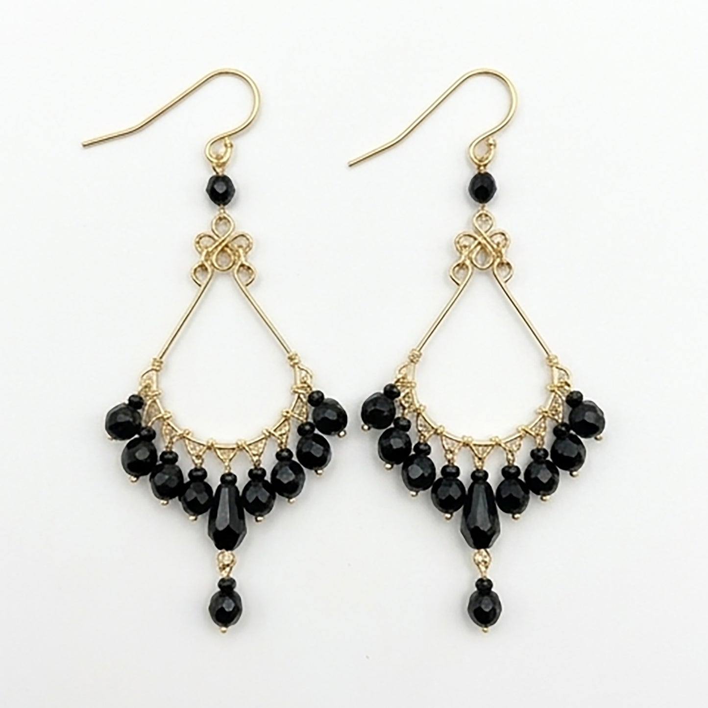 Stainless Steel Fire Polished Beads Chandelier Earrings - Gem Avenue Retail   
