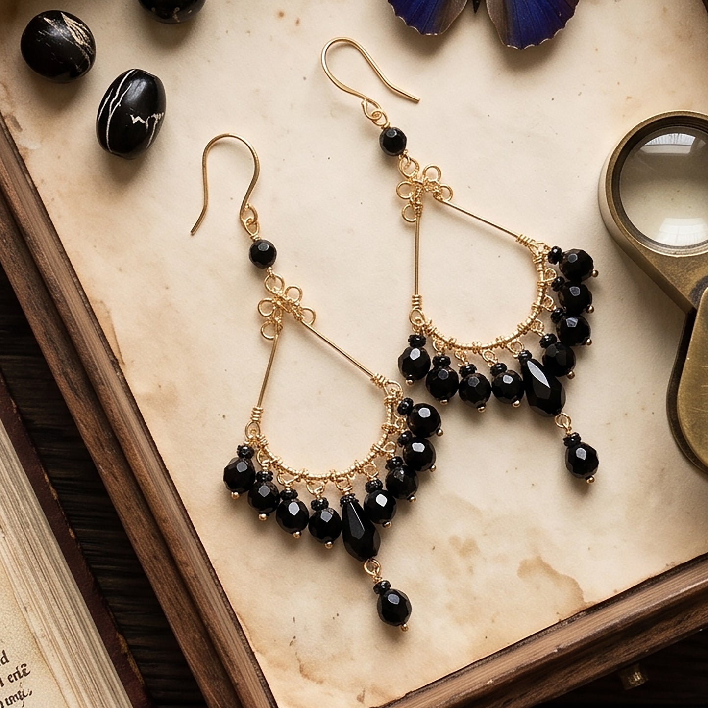 Stainless Steel Fire Polished Beads Chandelier Earrings - Gem Avenue Retail   