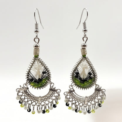 Silk Thread & Stainless Steel Earrings - Gem Avenue Retail