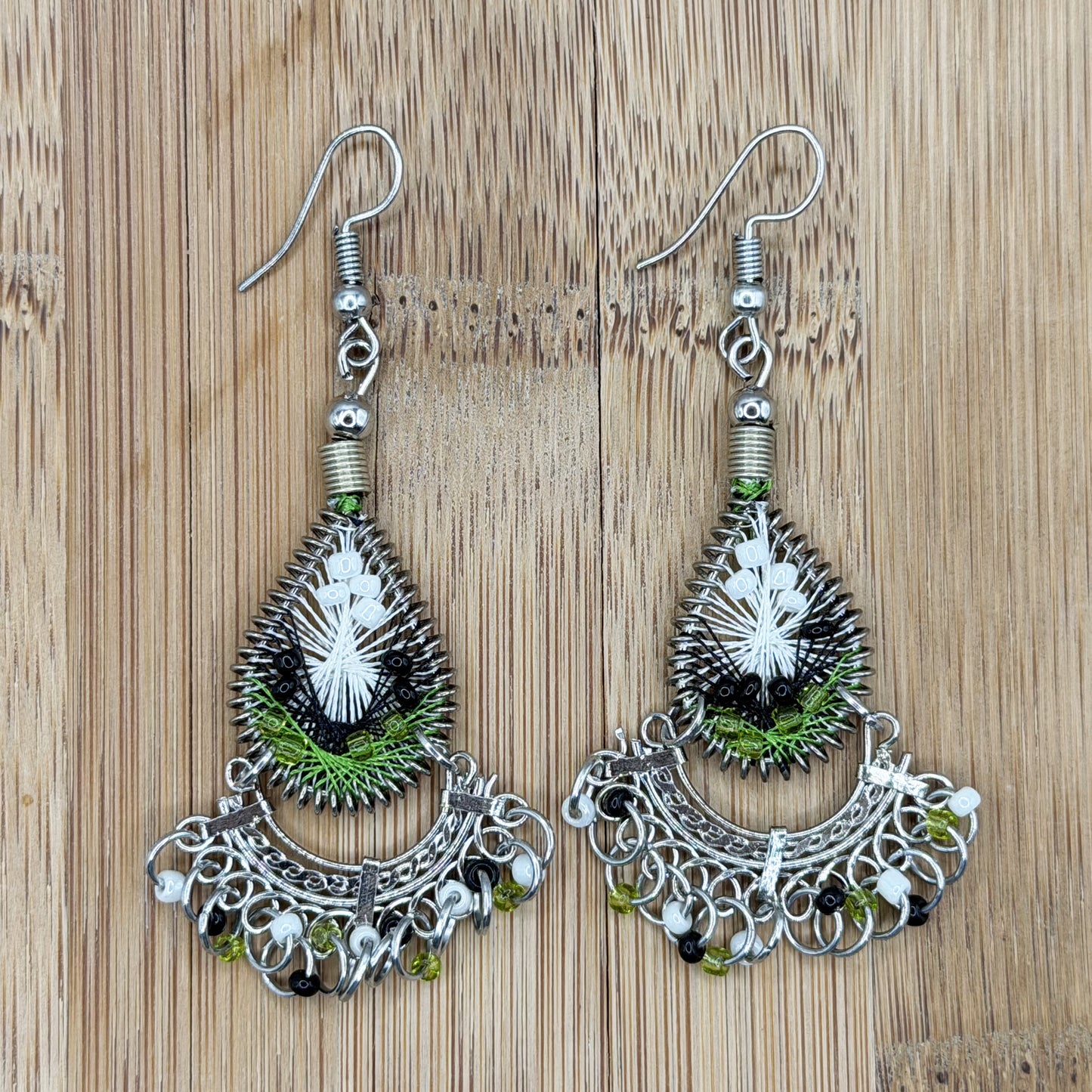 Silk Thread & Stainless Steel Earrings - Gem Avenue Retail