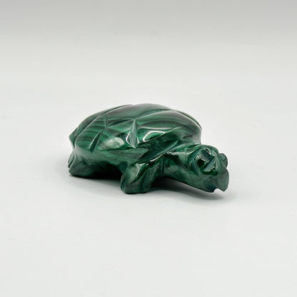 Natural Malachite Turtle Carving - Gem Avenue