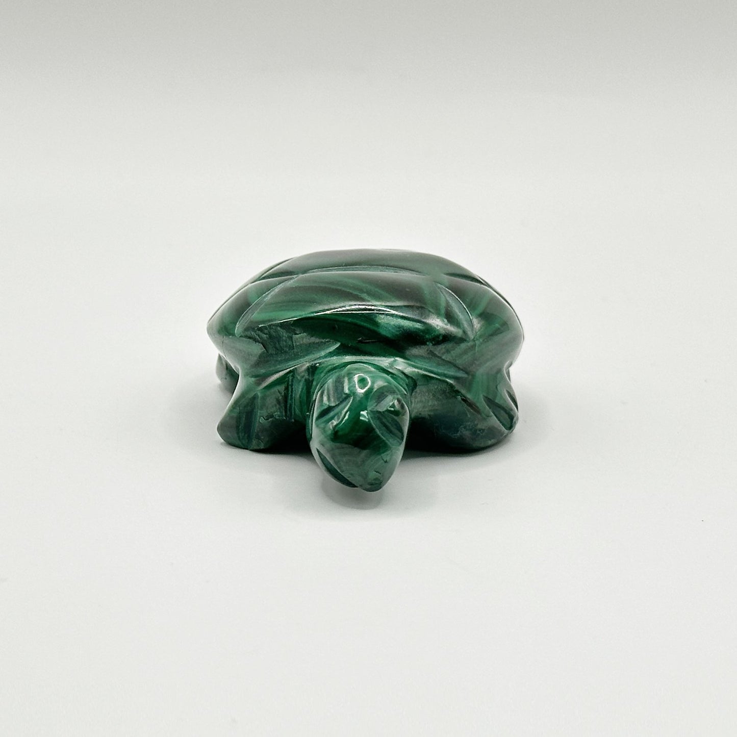 Natural Malachite Turtle Carving - Gem Avenue