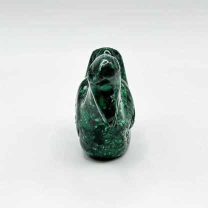 Natural Malachite Duck Carving - Gem Avenue