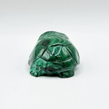 Natural Malachite Turtle Carving - Gem Avenue