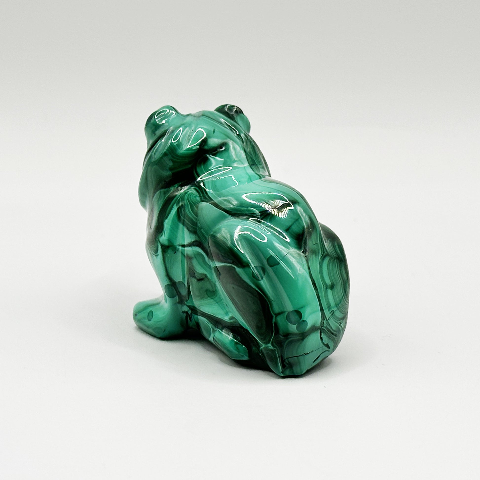 Natural Malachite Lion Carving - Gem Avenue