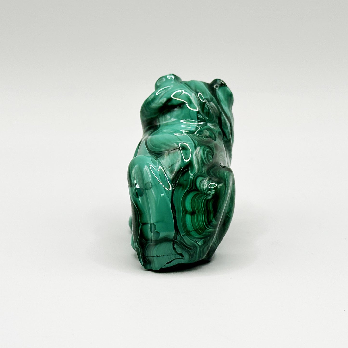 Natural Malachite Lion Carving - Gem Avenue