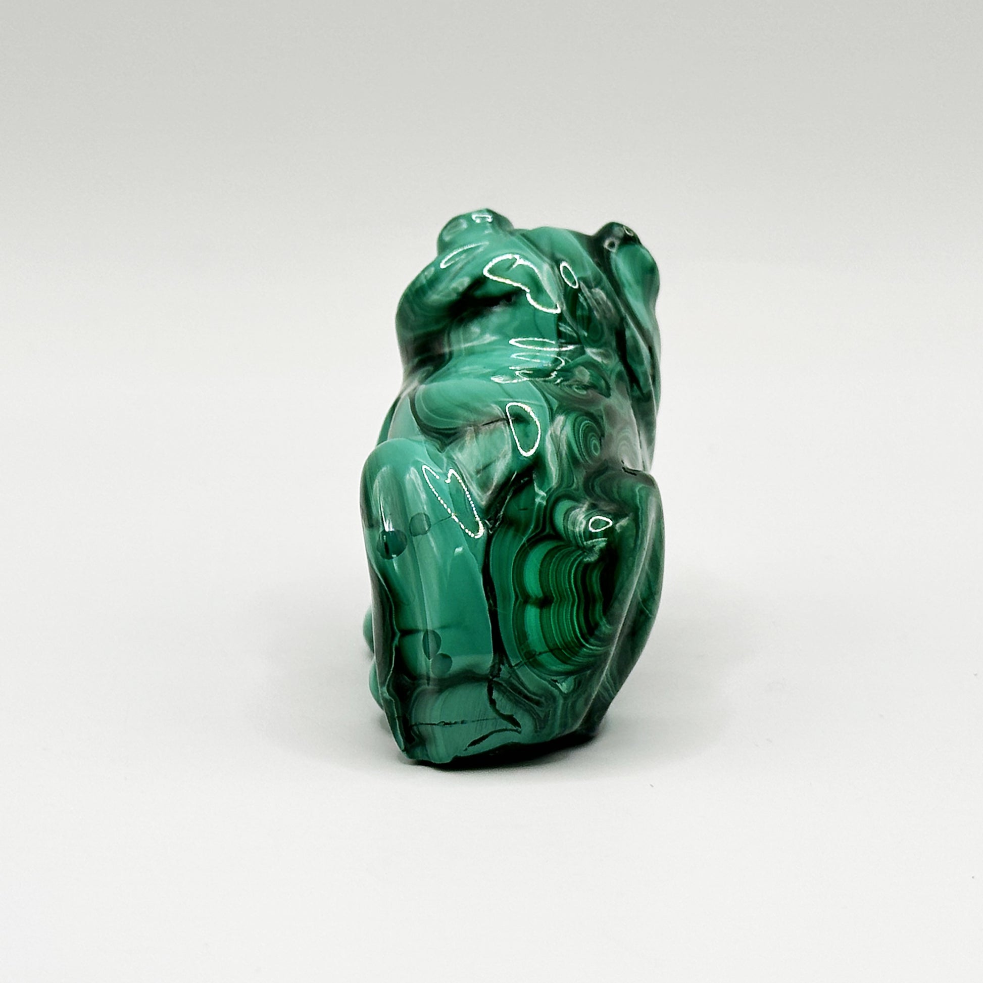 Natural Malachite Lion Carving - Gem Avenue
