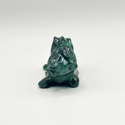 Natural Malachite Lion Carving - Gem Avenue