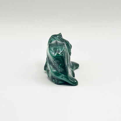 Natural Malachite Lion Carving - Gem Avenue