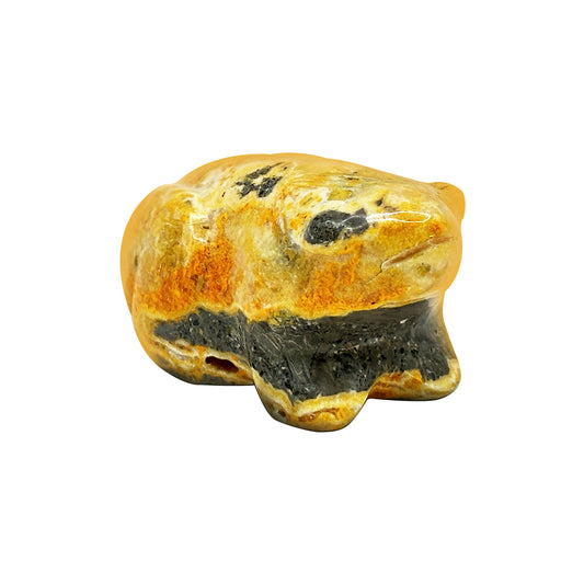 Bumble Be Jasper Frog Carving - Gem Avenue