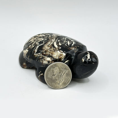 Amber Turtle Figurine - Gem Avenue