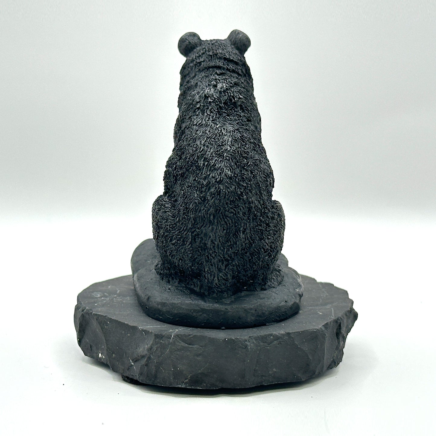 Hand Carved Shungite Bear Figurine - Gem Avenue