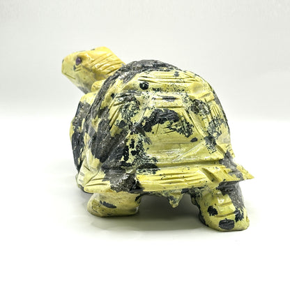 Hand-Carved Serpentine Turtle Figurine - Gem Avenue