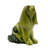 Natural Green Serpentine Stone Dog Sculpture Hand-Carved Polished Stone Animal Figurine - RAN536